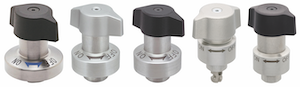 Fixtureworks retractable Quick release clamps and ball lock fasteners