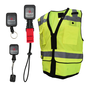 Radians vest with retractable tethers
